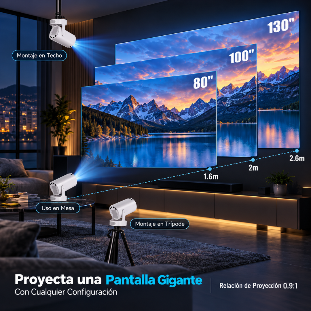 Mareva - Mini Proyector 4K